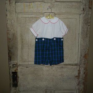 Lauren St. John Boys 2 pc Peter Pan Collar Short Outfit Size 4 (J-14)
